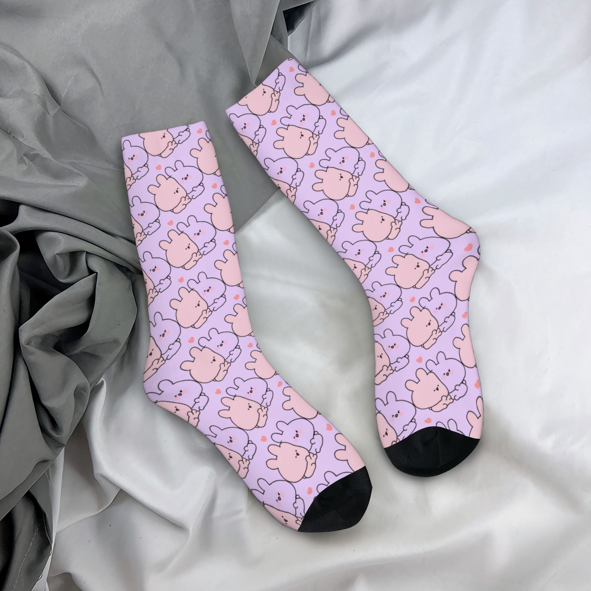 Dress Sock Men - 맞춤형 만화 A-아사미미찬스 귀여운 드레스 양말