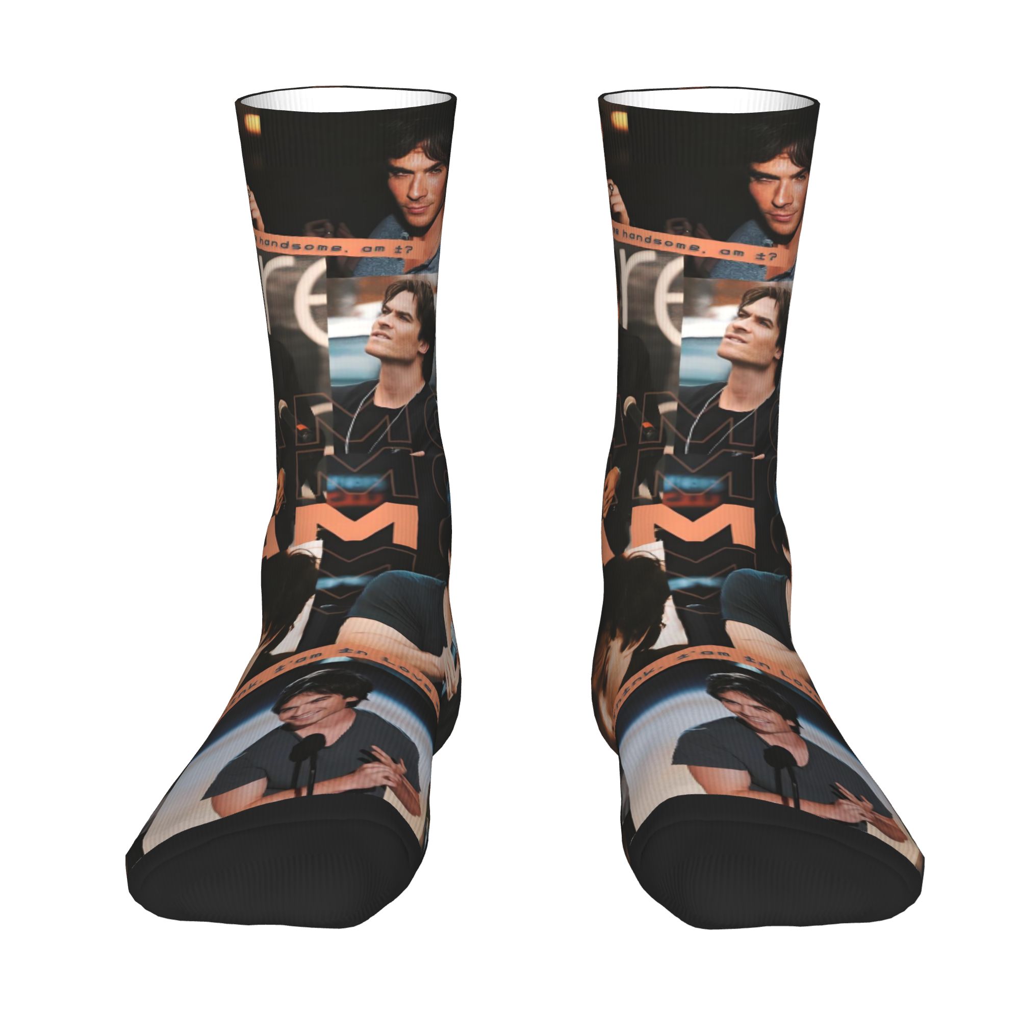 Dress Sock Men - 커스텀 뱀파이어 다이어리 드레스 양말 남녀