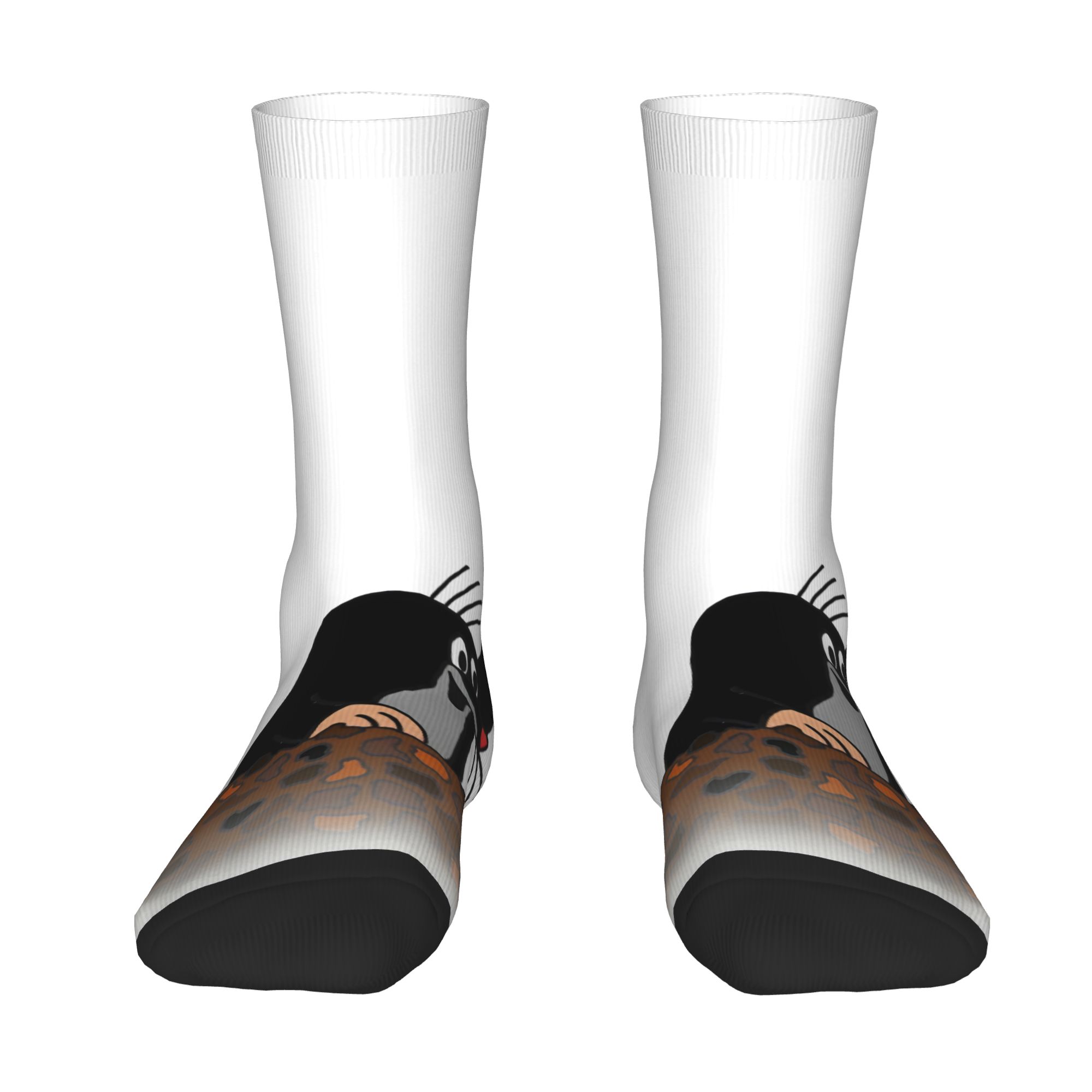 Dress Sock Men - 맞춤형 재미있는 만화 크르텍 남성용 크루