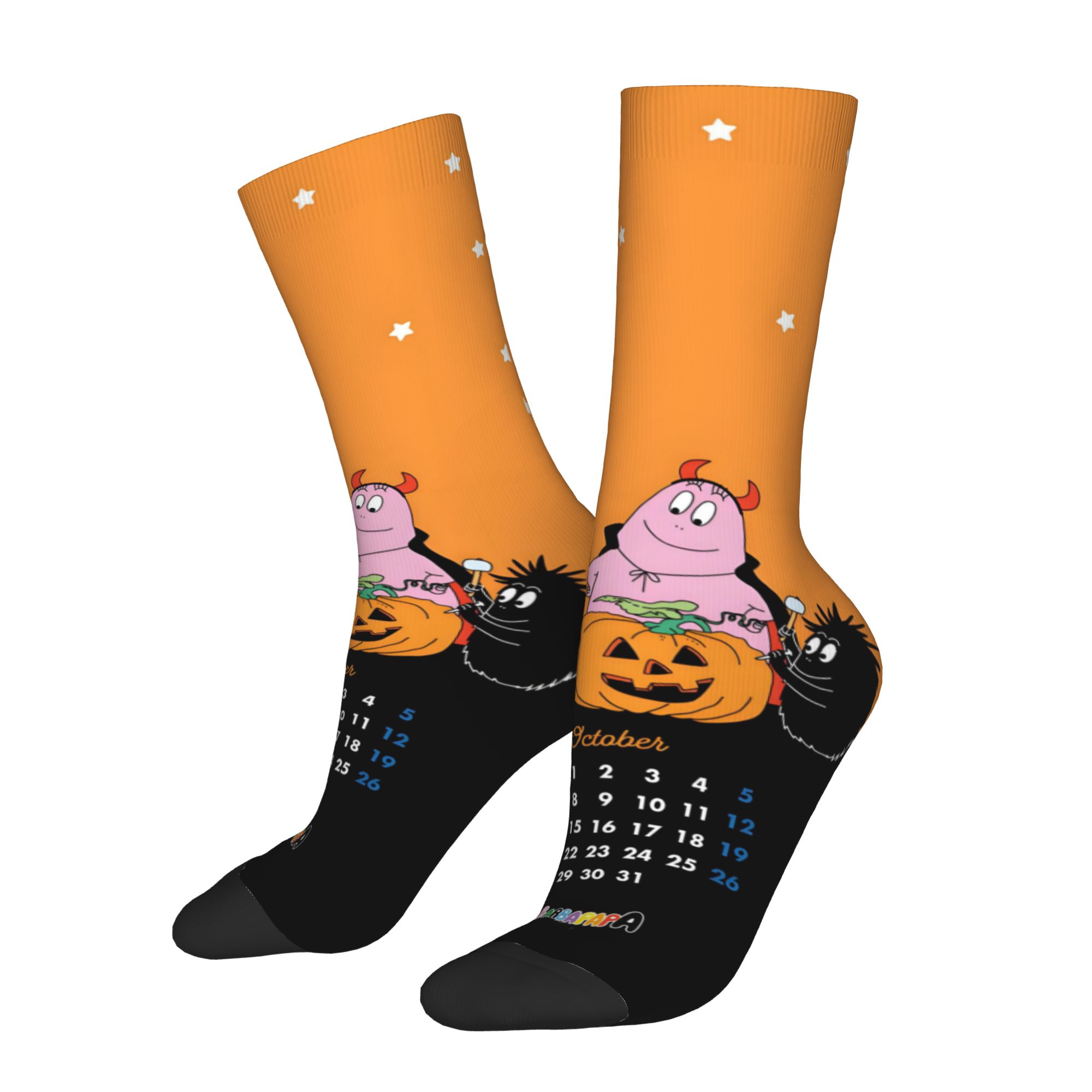 사용자 정의 재미있는 만화 바바파파 벽지 남성 여성 승 - Dress Sock Men 리뷰 및 가격