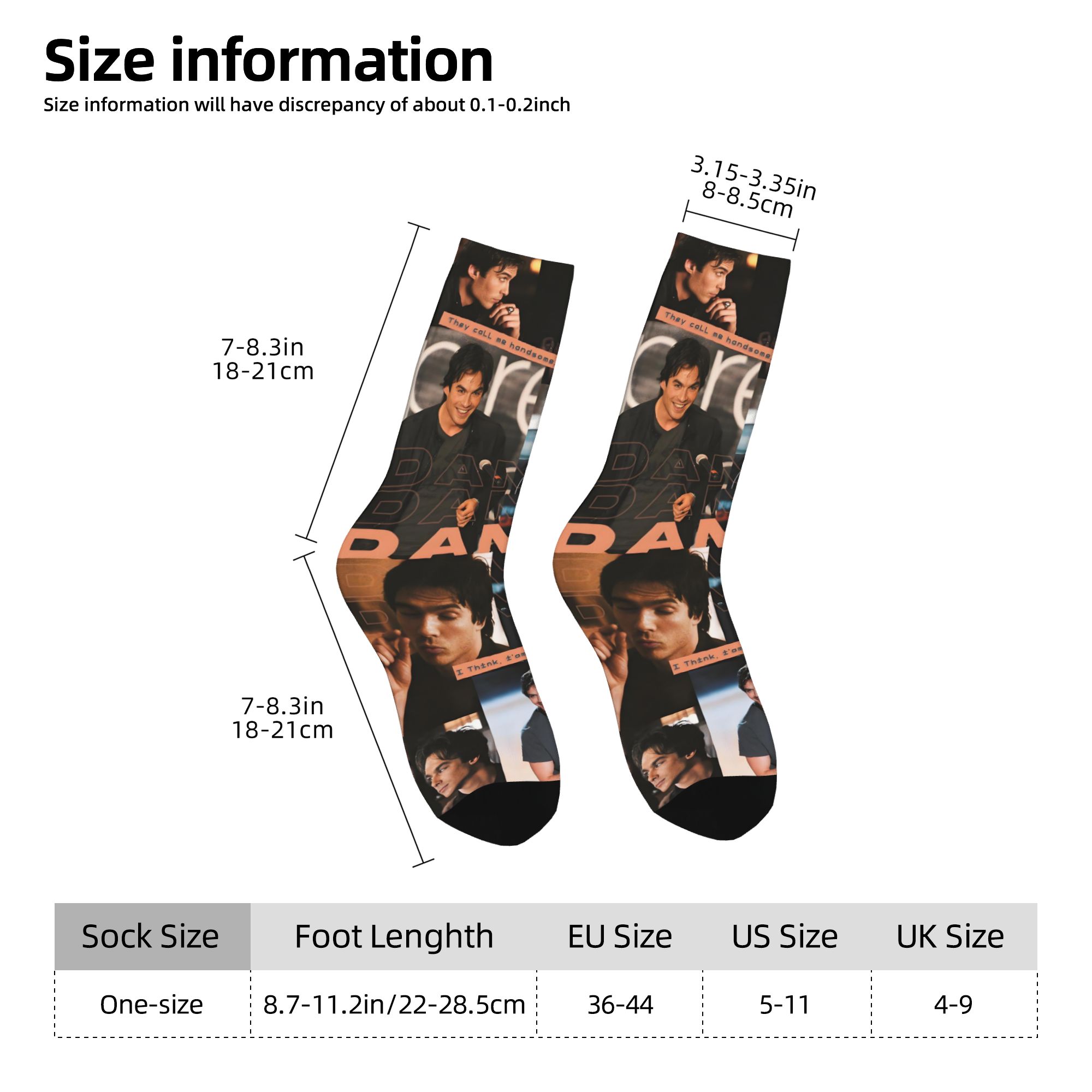 커스텀 뱀파이어 다이어리 드레스 양말 남녀 공용 따뜻한 - Dress Sock Men 리뷰 및 가격