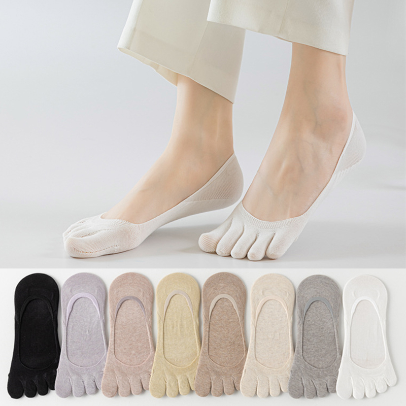 여름용 여성용 5지 양말 1쌍, 순면 캔디 컬러, 얇고 - Toe Sock Split 리뷰 및 가격
