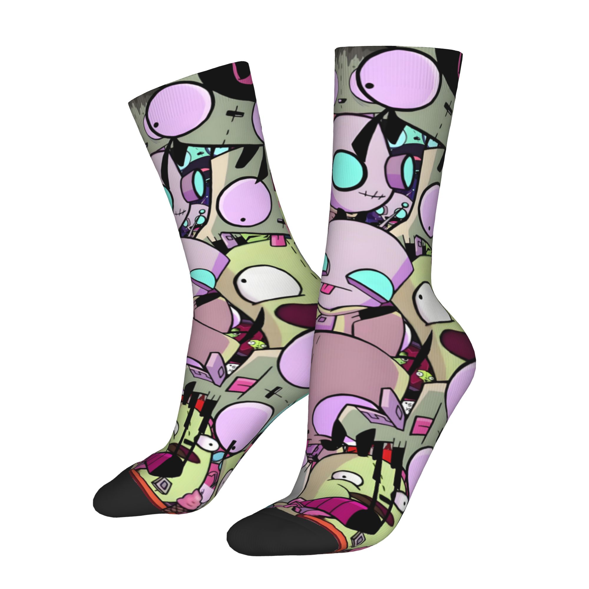 커스텀 I-Invader Z-Zim 만화 남녀 공용 크 - Dress Sock Men 리뷰 및 가격