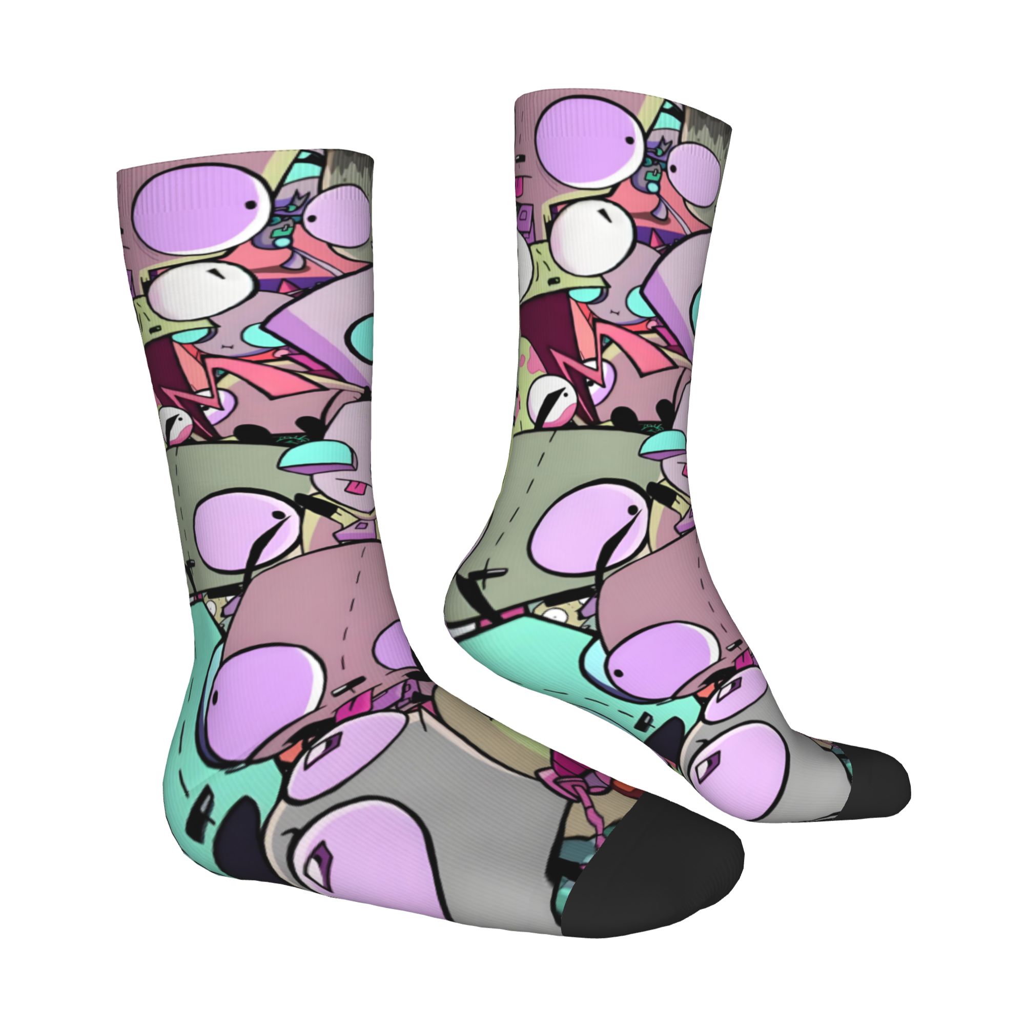 커스텀 I-Invader Z-Zim 만화 남녀 공용 크 - Dress Sock Men 리뷰 및 가격