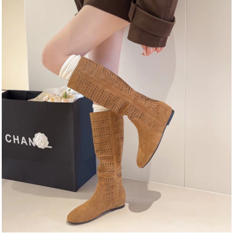 보헤미안 스타일 여성용 슬라우치 니하이 부츠, 구멍이  - Boot Sock Slouchy 리뷰 및 가격