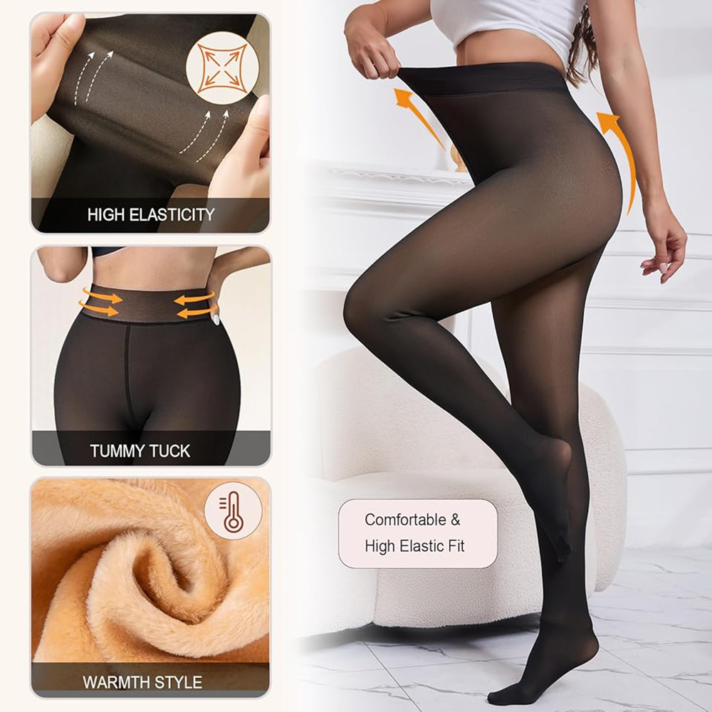 보온 플리스 안감 타이츠, 원심리스 따뜻한 시스루 팬티 - Tights Pantyhose Sheer 리뷰 및 가격