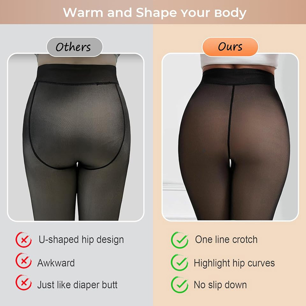 보온 플리스 안감 타이츠, 원심리스 따뜻한 시스루 팬티 - Tights Pantyhose Sheer 리뷰 및 가격