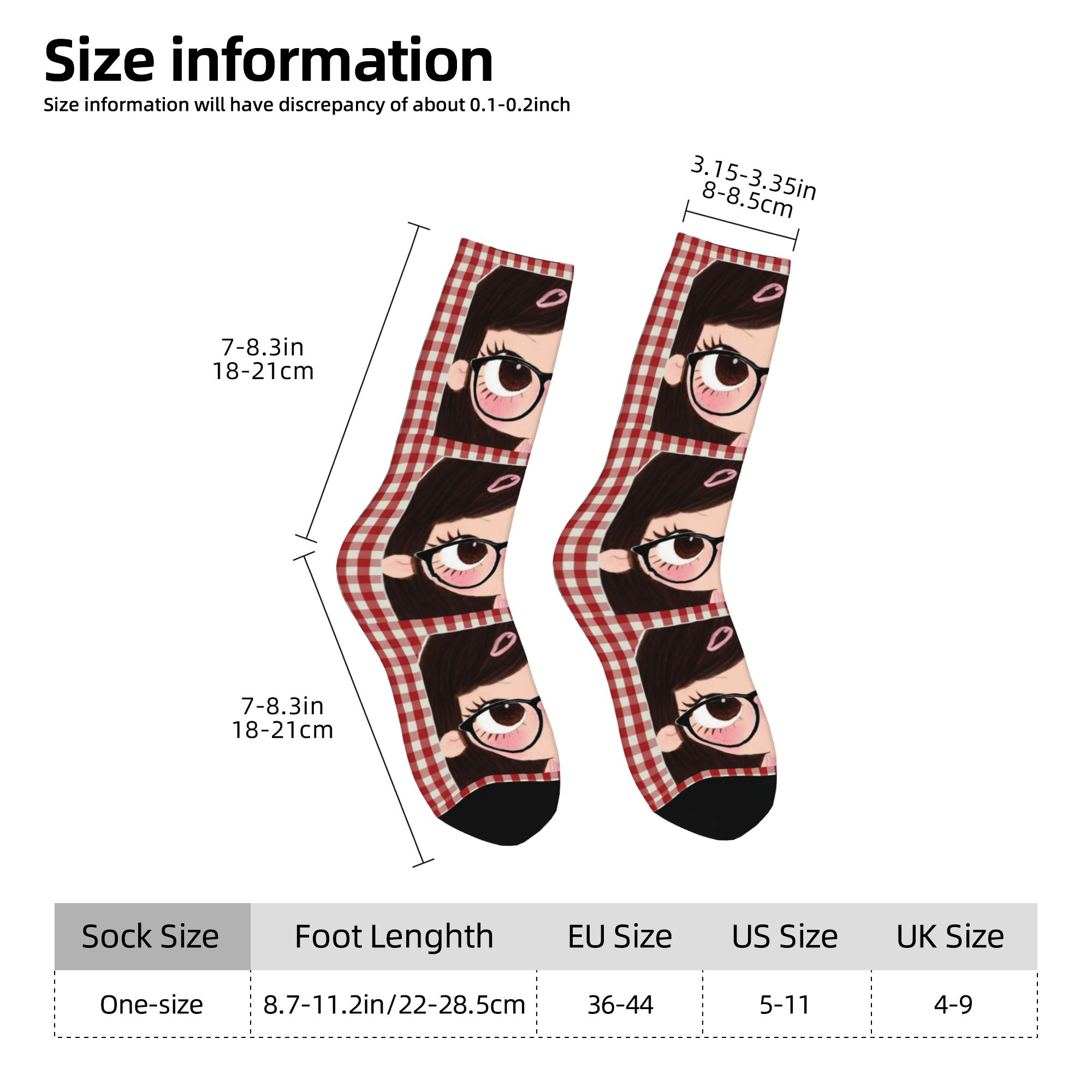 커스텀 큰 눈 소녀 만화 드레스 양말 남녀 따뜻하고 재 - Dress Sock Men 리뷰 및 가격